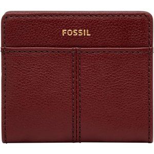 Women's Logan Red Velvet Leather RFID-Blocking Hand Wash Imported Bifold Wallet